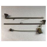 (3) brass candle Snuffer set
