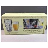 set of 'Eternity Gold' beverages glasses by