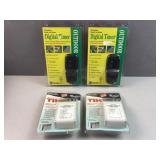 Two outdoor digital timers & two air conditioner