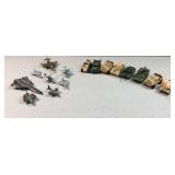 Lot of diecast military planes, tanks,