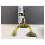 (2) contractor tri source heavy duity plug