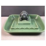 vintage U.S. Syncrogear figural ashtray