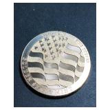1 oz .990 copper American Flag & Eagle  design