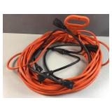Black and Orange extension cord