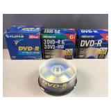 Memorex, Fujifilm, and Verbatim Blank single