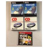 Maxell and Recoton Music CDs and Storage Boxes