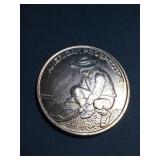 1 oz .990 copper  American prospector design