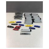 Small box cutters, safety switchblades, pocket