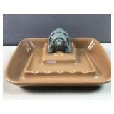 vintage U.S. Syncrogear figural ashtray