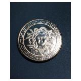 1 oz .999 copper Madusa design