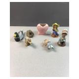 little boy/girl, ducks and heart decorations,