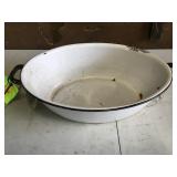 oval enamel pan