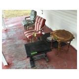 porch furniture of the house