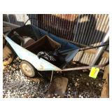 metal cart and contents