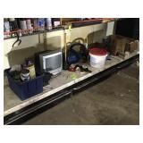 filing cabinet & contents - chair lamp and stool