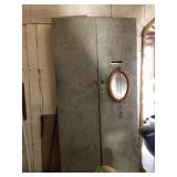 shop built tool cabinet contents & mirror