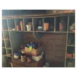 contents of marked section of wall