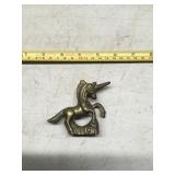 Solid brass unicorn