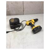 18v DeWalt drill xtra battery & charger