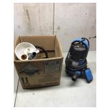 Pump & box w contents