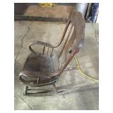 Antique all original wood rocking chair
