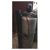 100 standing LP tank mostly full w hose