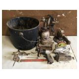 bucket of air tools