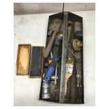 Metal tray & contents