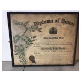 1915 Diploma of Honor - to lady