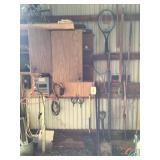 contents of marked section of wall