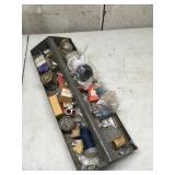 Metal tray & contents