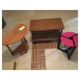 (3)  side / end tables / plant stands
