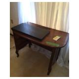 Antique wood sewing cabinet