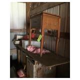 contents of marked section of wall