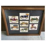framed car art