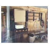 contents of marked section of wall