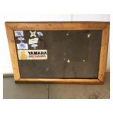 cork board with logos