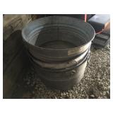 galvanized tubs