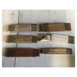 folding wood measuring sticks