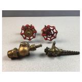 (4) brass vavles