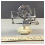 Stirling engine air steam cylinder single fly whee