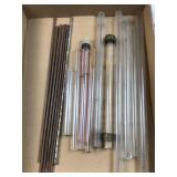 Glass tubes & rod for boiler water level