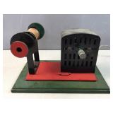 Shop built electric motor pully set up