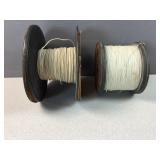 (2) spools cotton covered wire