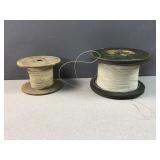 (2) spools cotton covered wire