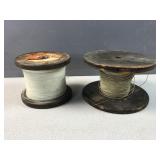 (2) spools cotton covered wire