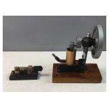 Vintage educational electric motor & switch