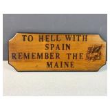 Vintage hanging us navy ï¿½To hell with Spain