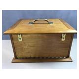 Antique Oak shop built custom wood box