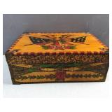 patriotic wooden keepsake box featuring a